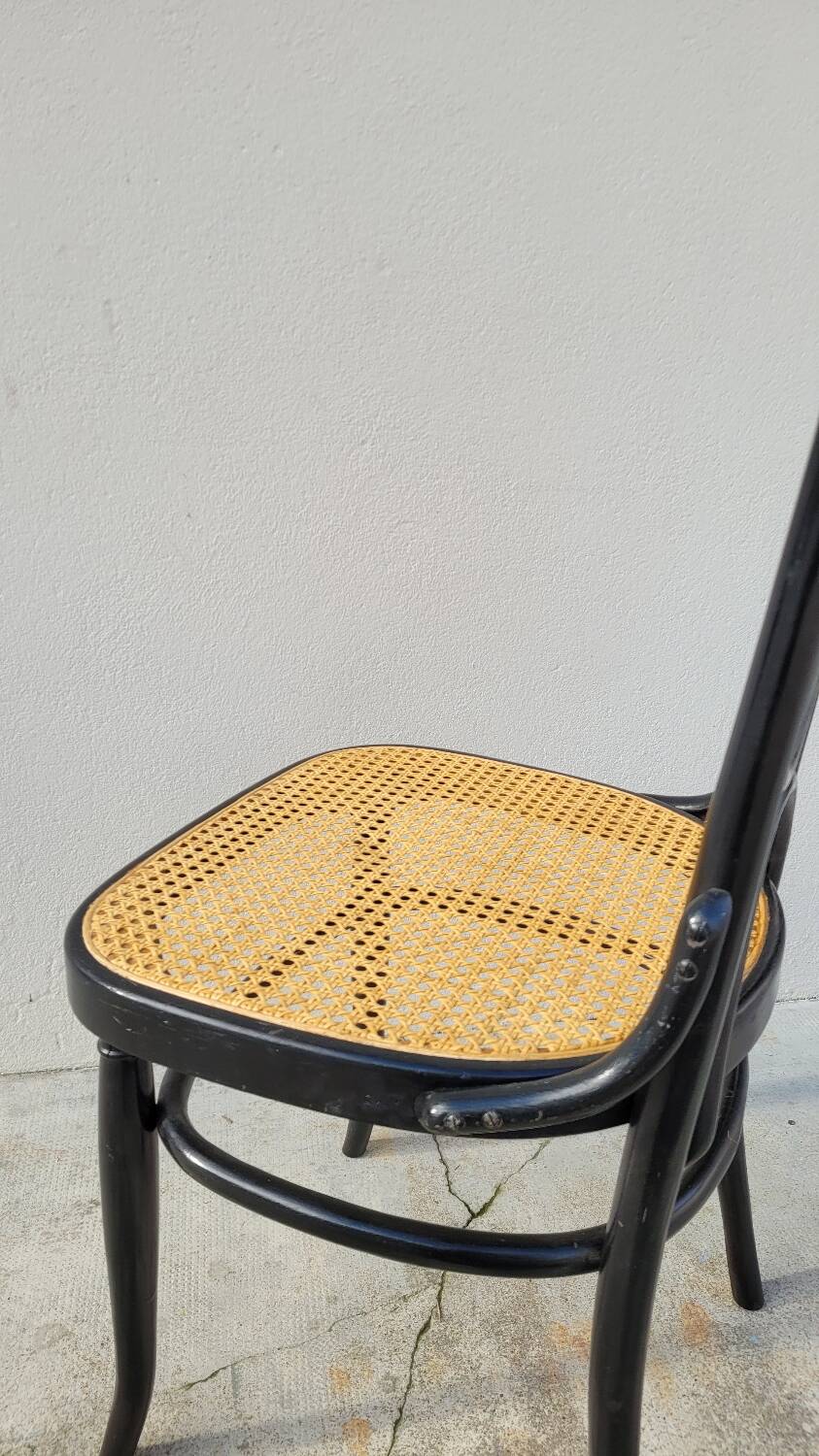 Thonet bistro chair n°17 canework and bentwood - 1900s