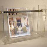 Plexiglass and metal dore magazine holders
