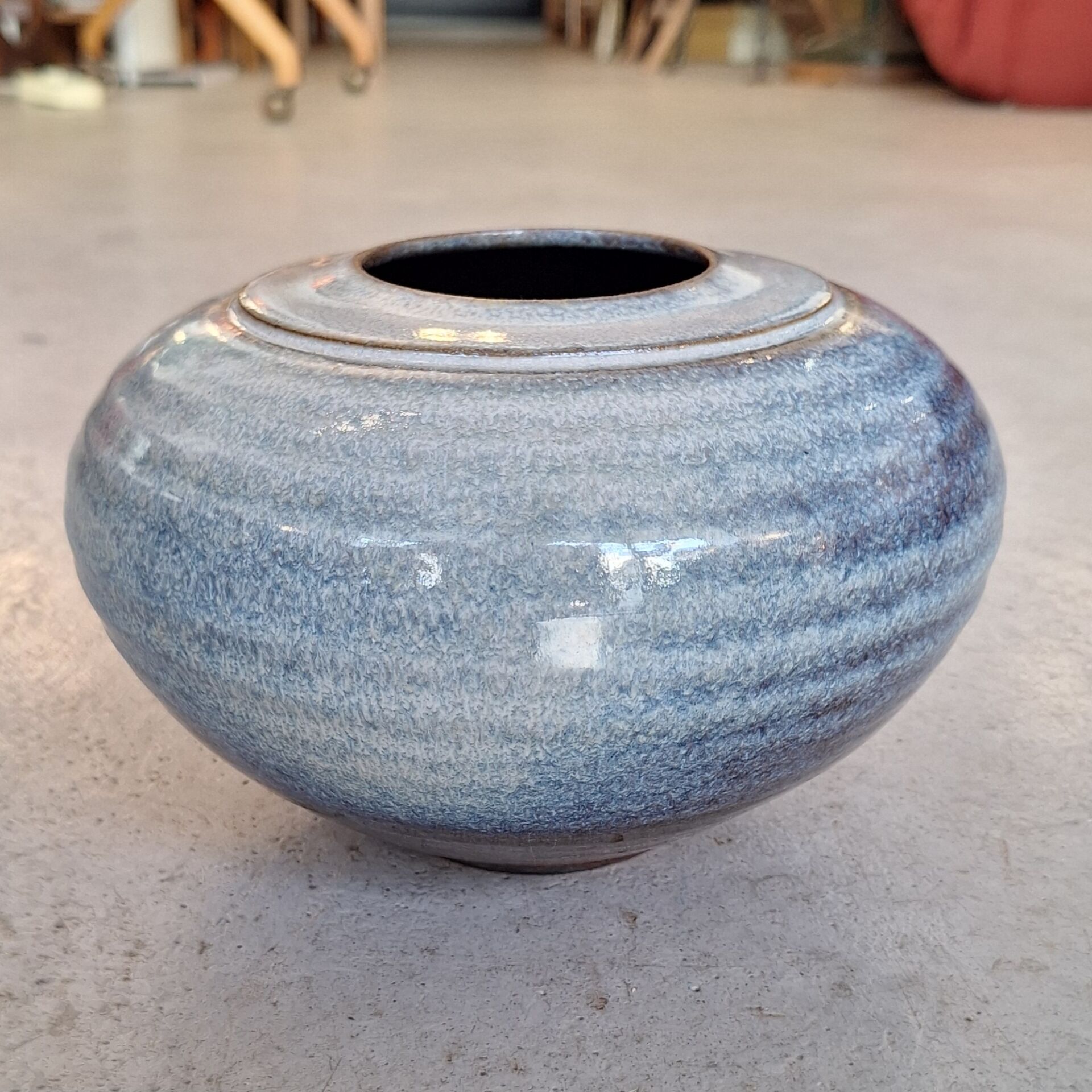 Glazed ceramic vase by Nadia and Alain Pinel