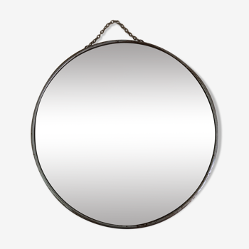 Barber round mirror  28,5x28,5cm