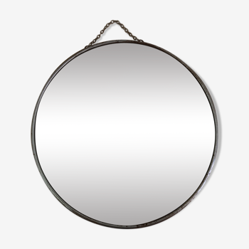 Miroir de barbier rond 28,5x28,5cm