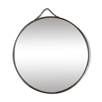 Barber round mirror  28,5x28,5cm