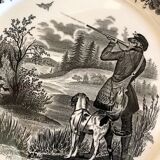 Set of 4 dessert plates from Villeroy - Boch Collection Artemis, theme "Hunting, the shooter"