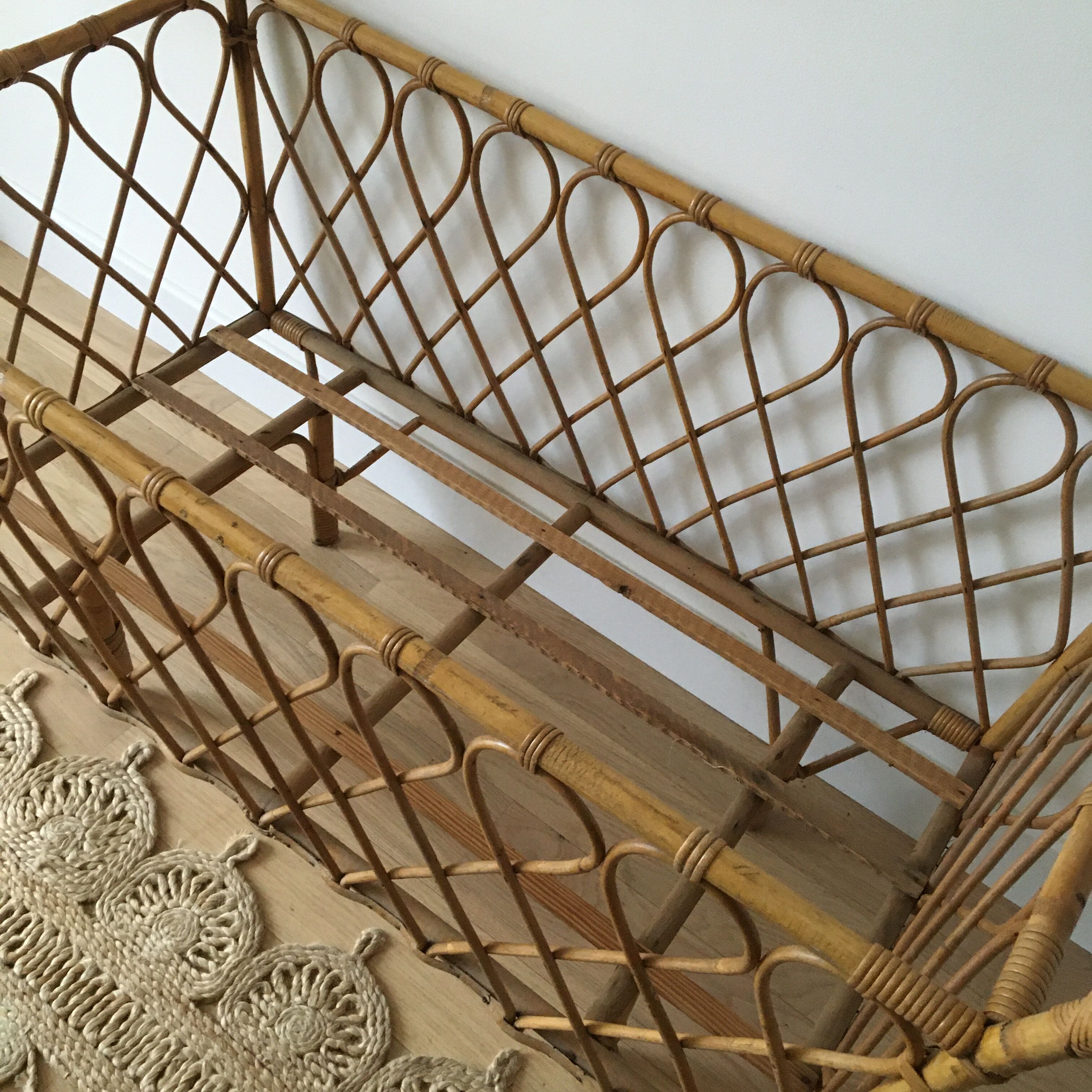 Rattan cot