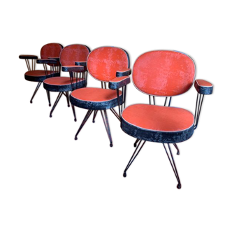 4 vintage armchairs
