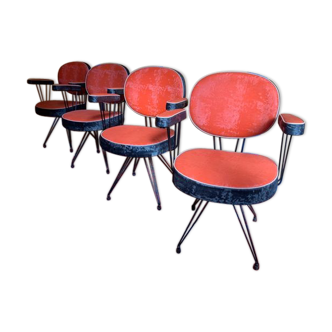 4 fauteuils vintage