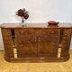 Vintage 1980s Italian Sideboard – Walnut Effect & Mirrore