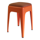 Vintage orange stool by Ami (France) - 1960s/70s