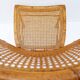 Vintage organic style chair in faux bamboo and caning - 1960s