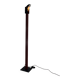 Halogen Red Black floor lamp, Italy, 1980s