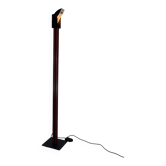 Halogen Red Black floor lamp, Italy, 1980s