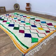Tapis berbère marocain artisanal fait main 254 X 152 CM