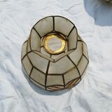 Set of 4 lampshade suspensions in mother-of-pearl