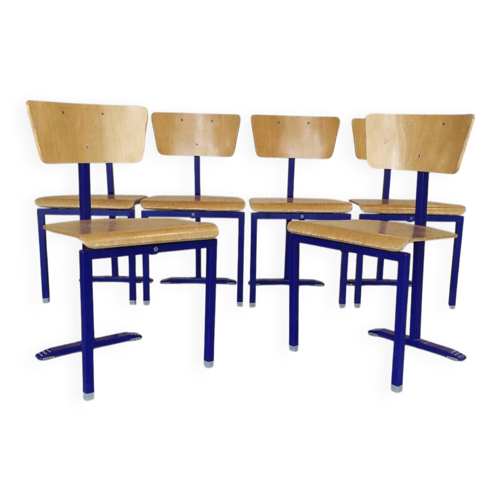 Lot 6 chaises vintage style Marko N1 – piètement trépied