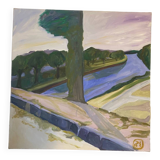 Paysage de Gien signé Persu