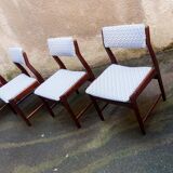 4 restored Scandinavian rosewood chairs