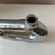 Vintage 1970s asymmetrical cast aluminum modernist soliflore vase