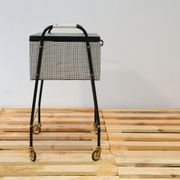 Table de couture allemand sur roulettes des années 1970