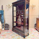 VITRINE DE PRÉSENTATION EN BOIS NOIRCI DE STYLE LOUIS XVI XIX EME SIÈC