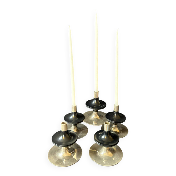 Lot de 5 bougeoirs  modulables nagel