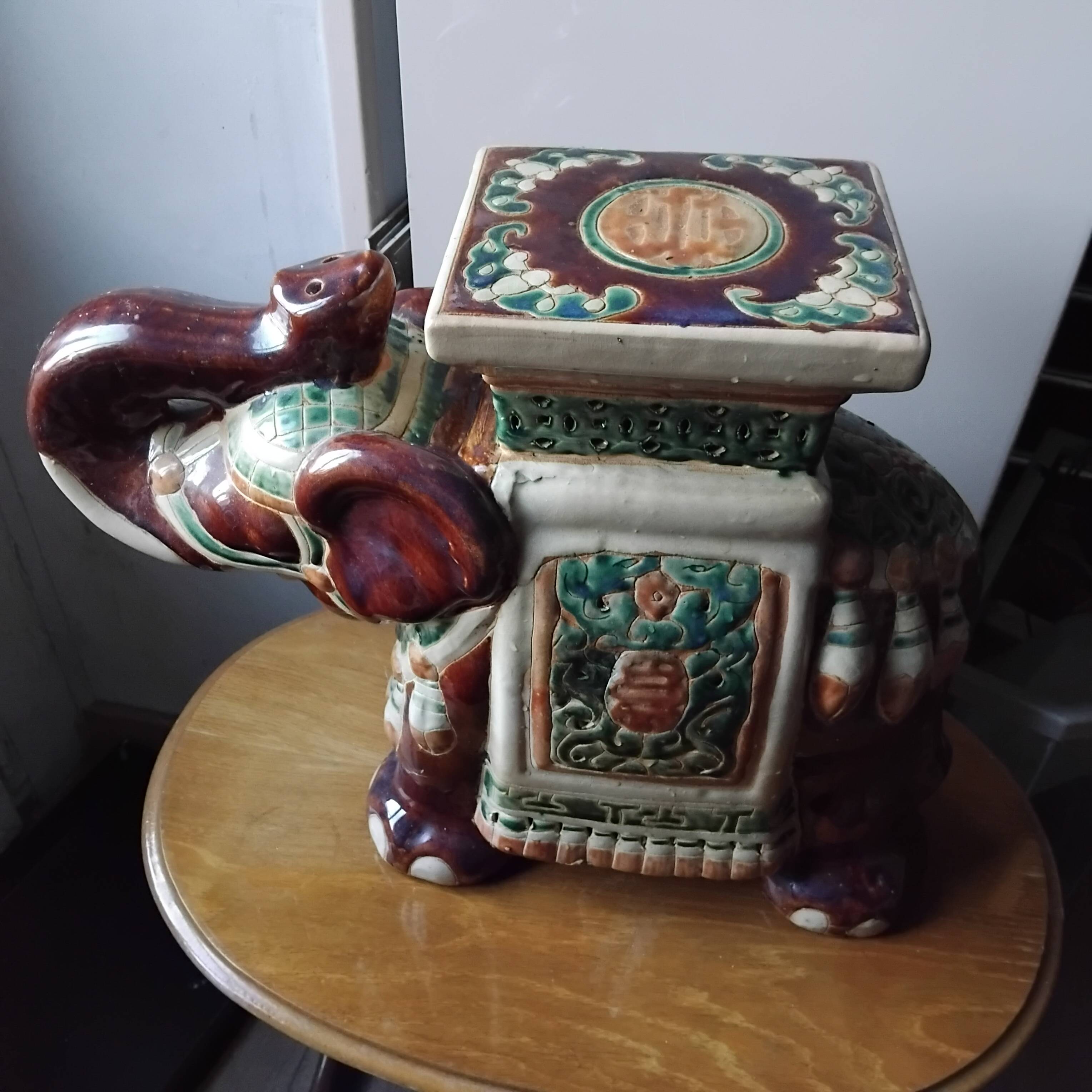 Elephant plant pot in terracotta