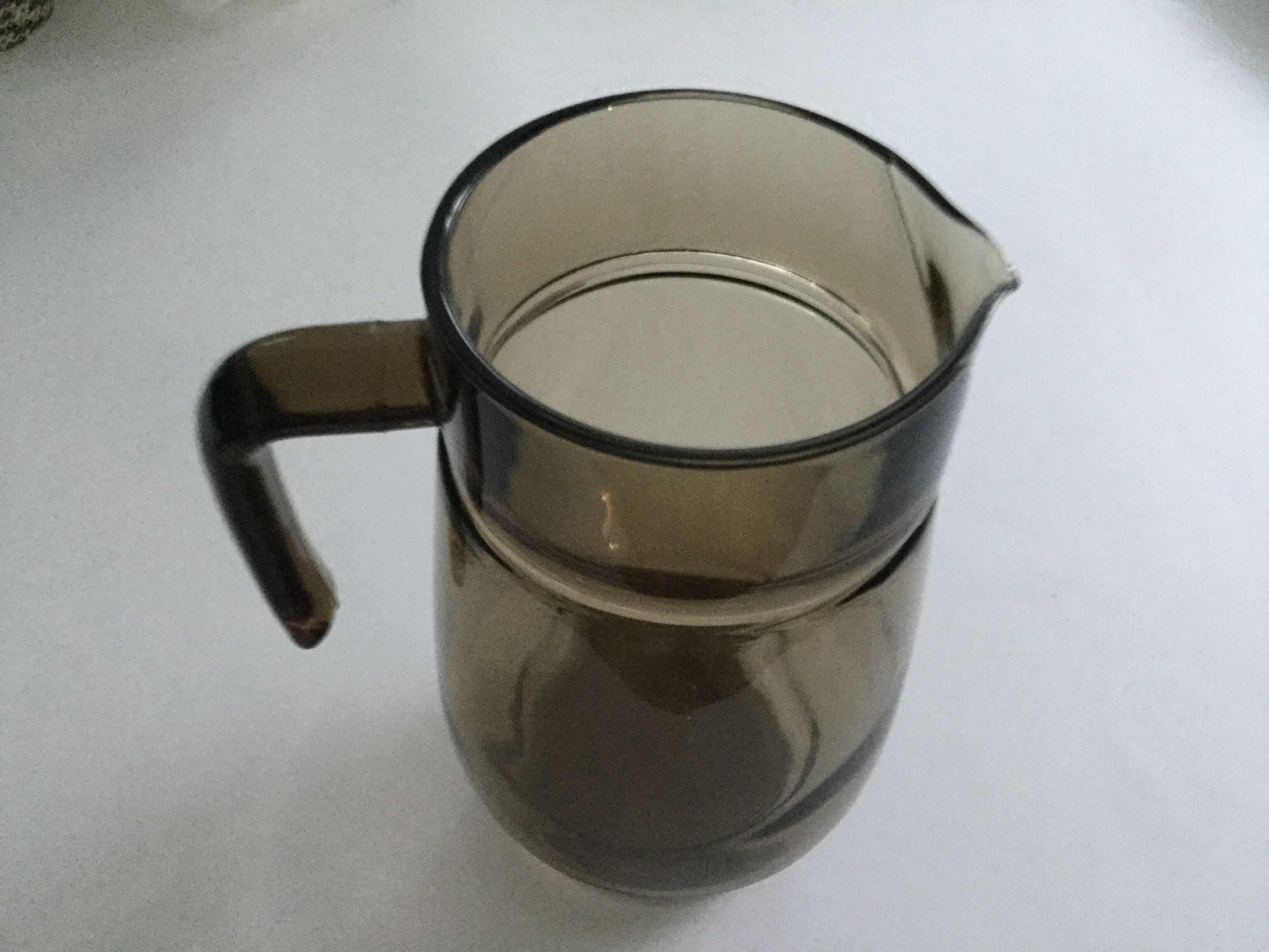 Smoked glass carafe