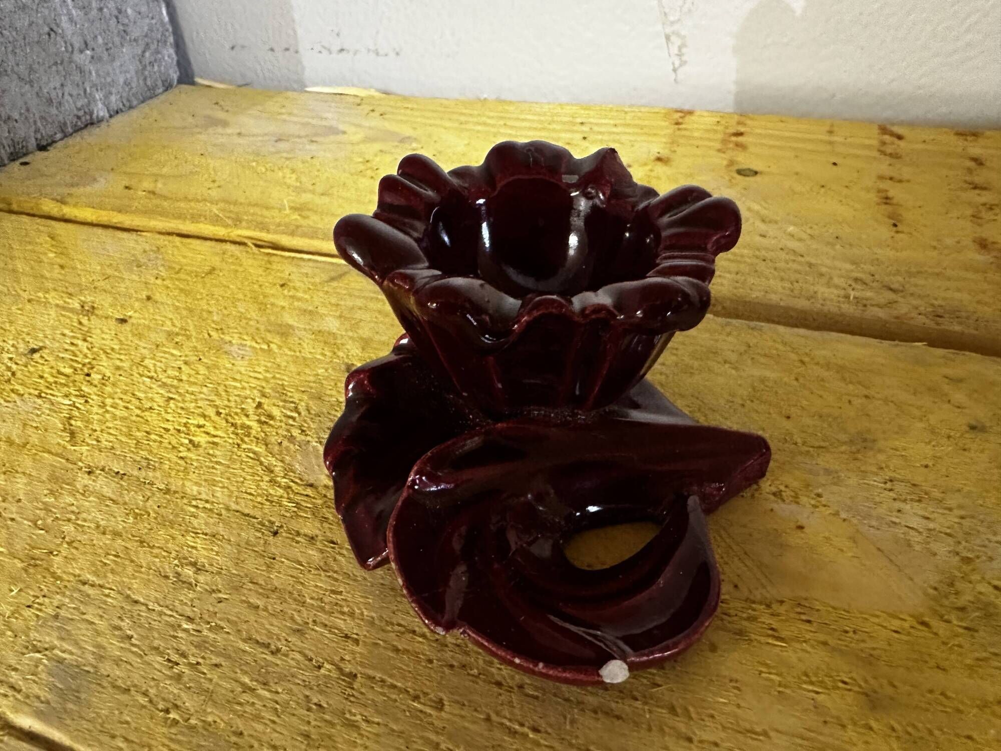 Ceramic Candle Holder Vallauris 1950s signed CAB