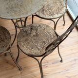 Garden furniture in wrought iron – 19th century, around 1880