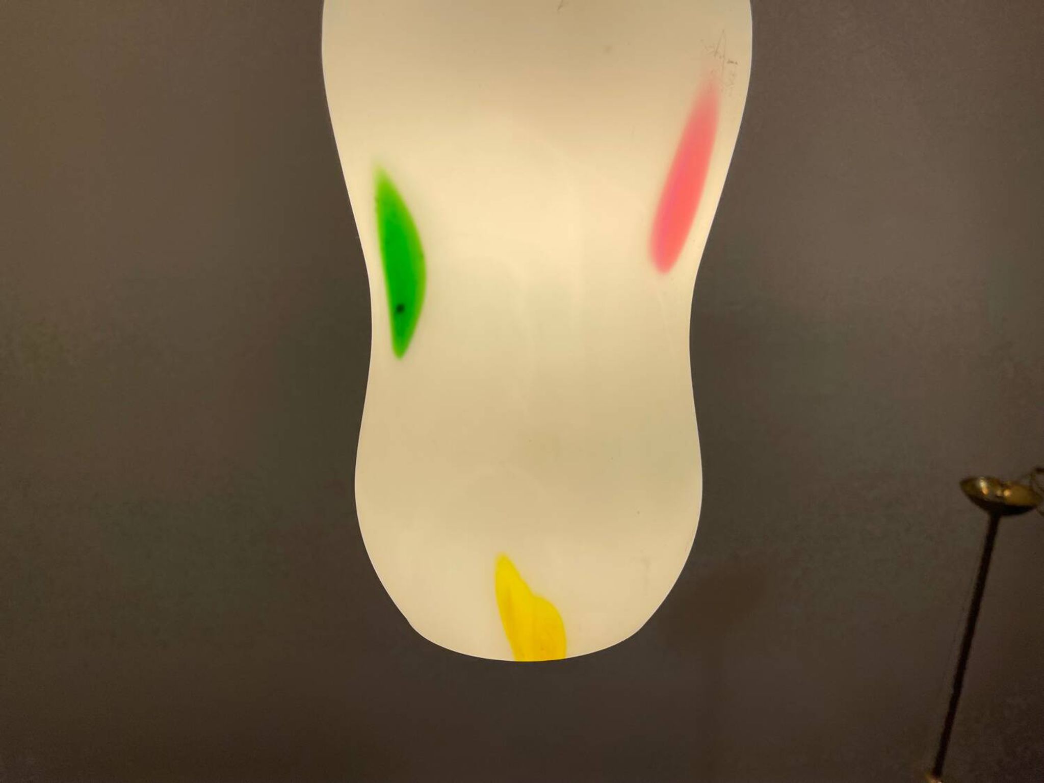 Lot de 2 suspensions en verre de Murano par De Mayo