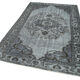 Hand-knotted rustic anatolian 1980s 160 cm x 258 cm grey carpet