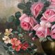 Jan van Steensel, still life with roses. Beautiful frame.
