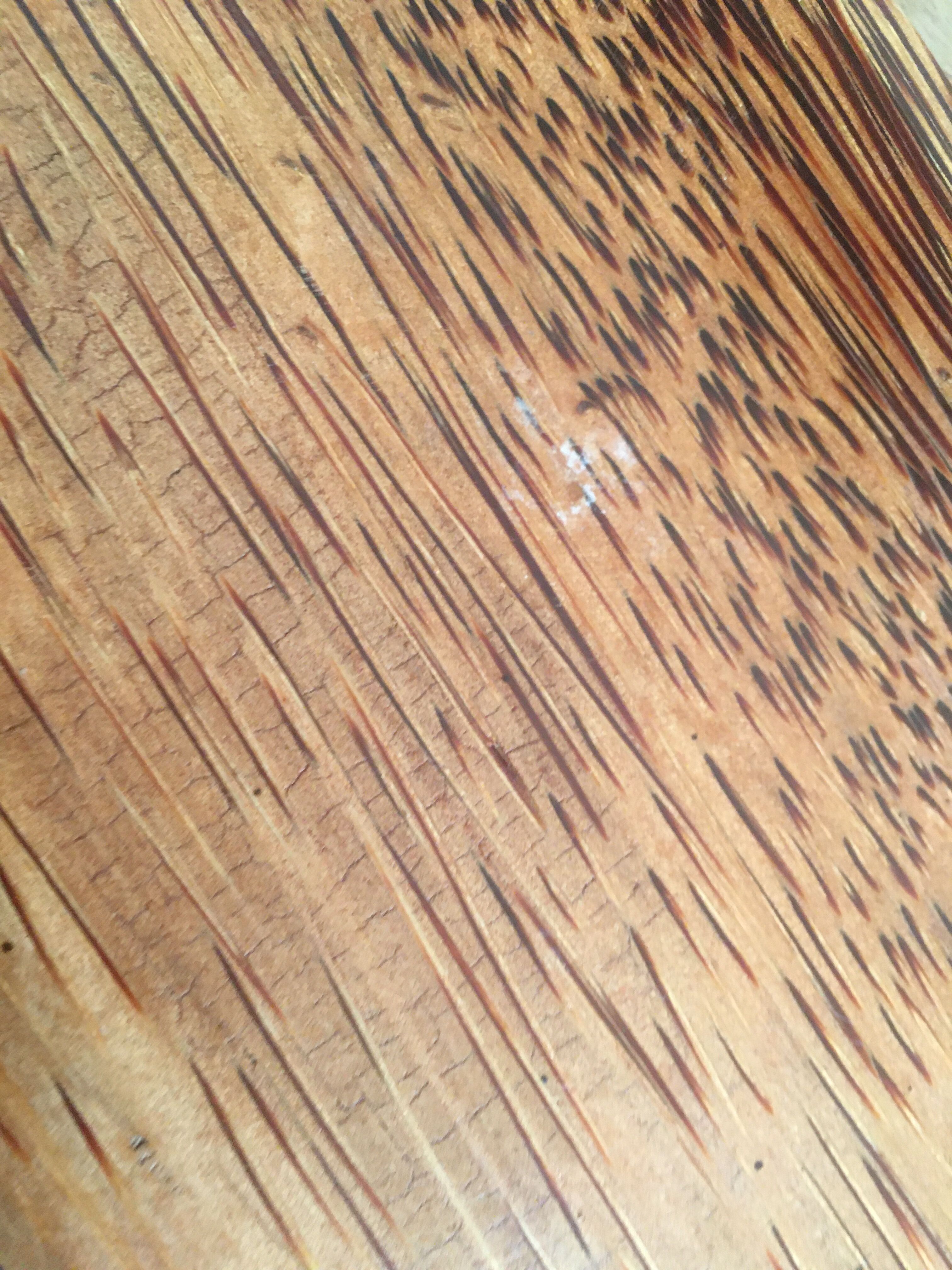 Wooden presentation dish coconut tree