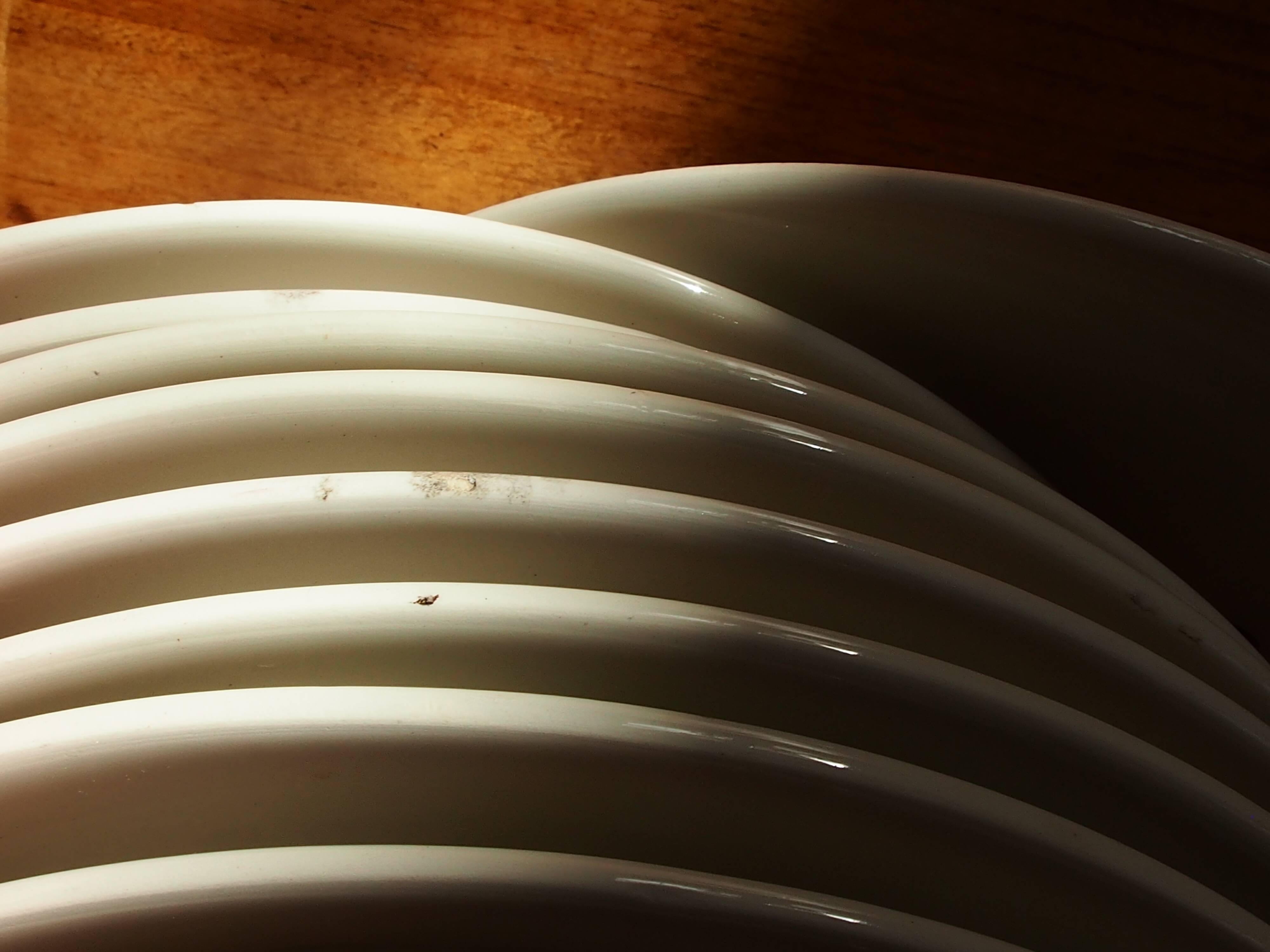 Lot of 10 vintage flat plates from the GIEN factory