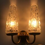 Paire appliques laiton 1960