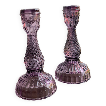 Pair of candle holders