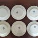 12 assiettes plates terre de fer Salins, modèle Céline