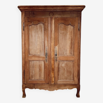 Armoire vintage bois brut patinée