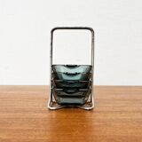 Stackable German ashtrays from the mid-century by Wilhelm Wagenfeld for WMF, 1960s, set of 5.