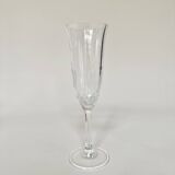 Set of 12 crystal champagne flutes