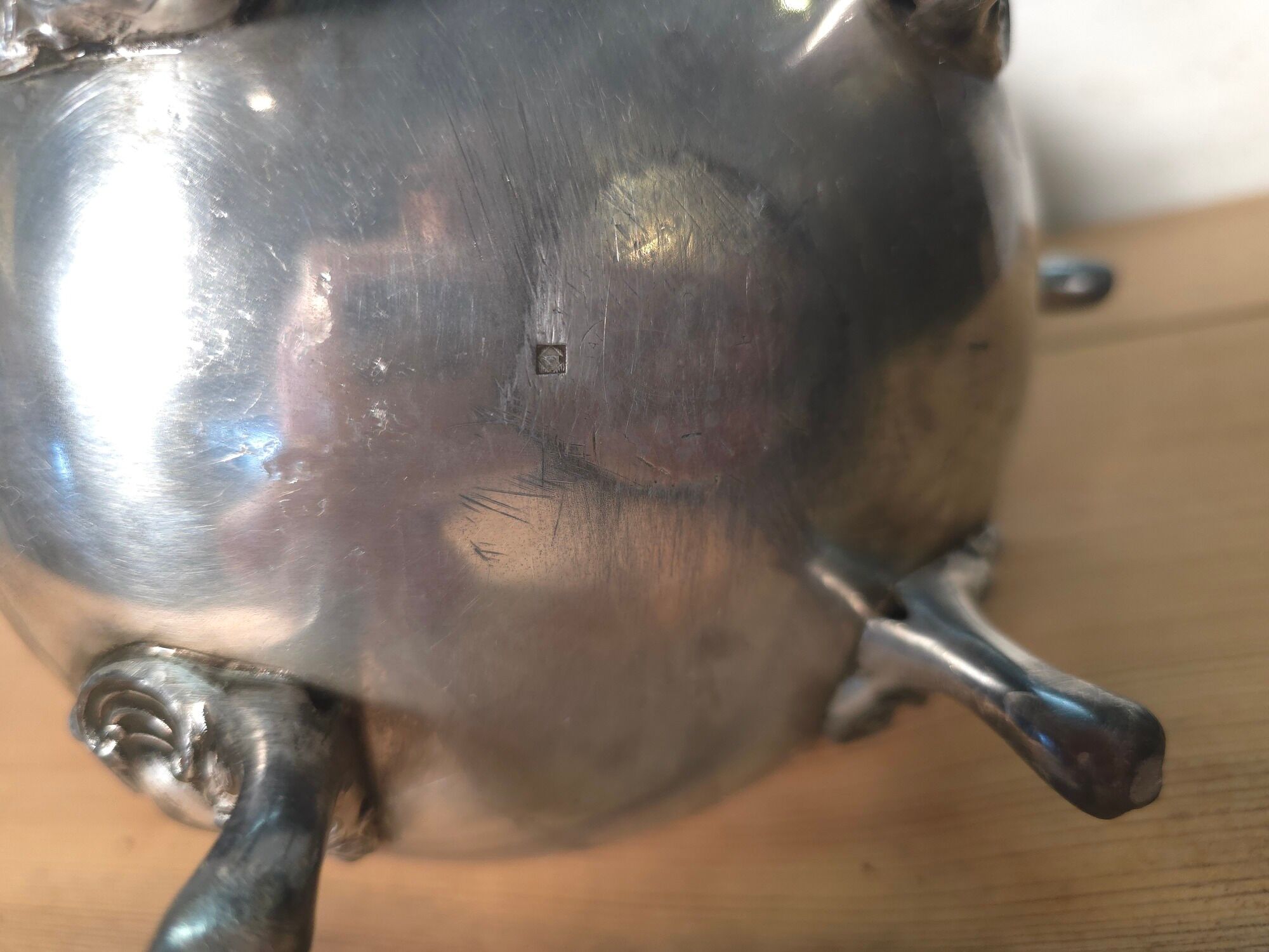 Silver-plated coffee pot