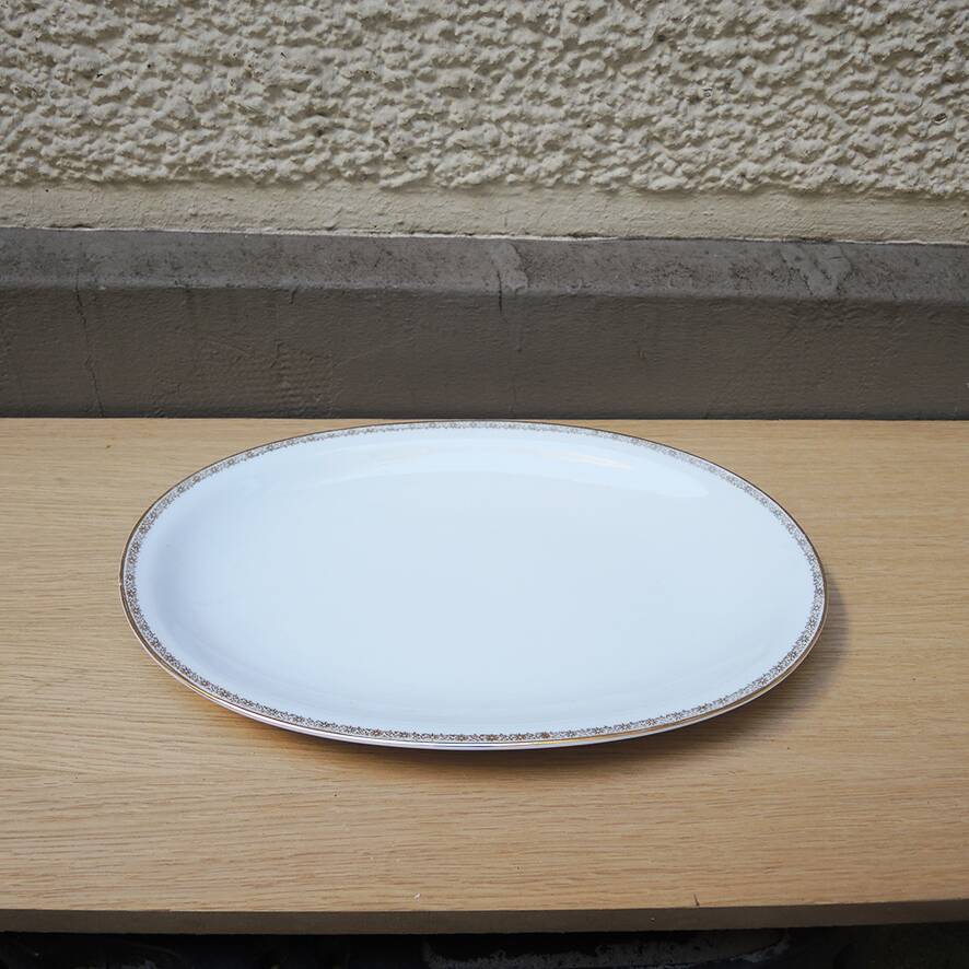 Old Large Oval Dish - Rheinpfalz Hartporzellan Germany