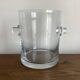 Modernist crystal vase ringing 1970