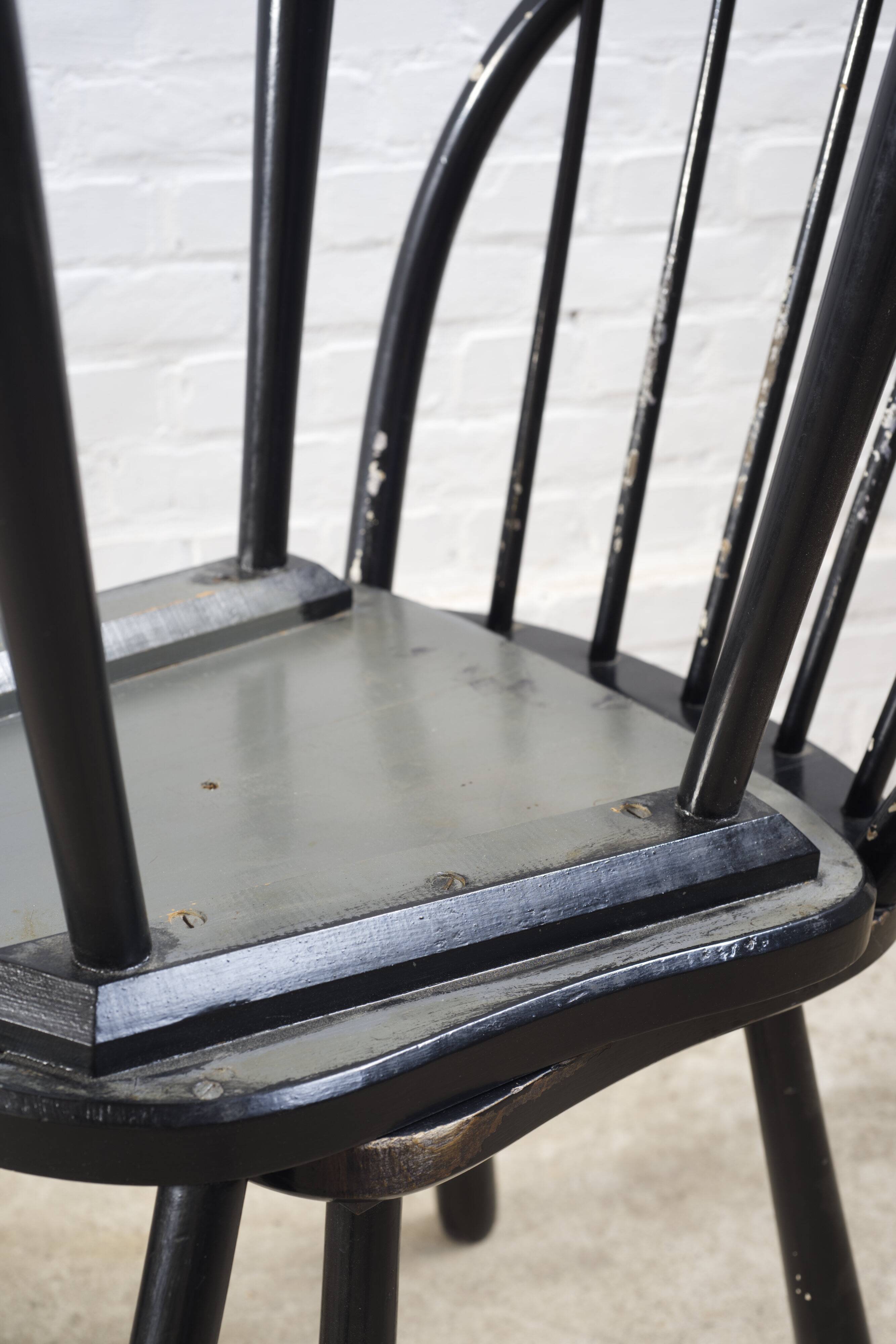 6x 'Windsor' dining chairs by Jørgen Anker Heegaard, Fritz Hansen, 1940