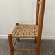Chaise enfant scandinave en bois et assise corde