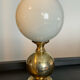 Vintage lamp in brass and opaline 70s