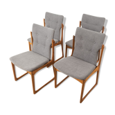 4 chaises des années 1960, Vamdrup Stolefabrik