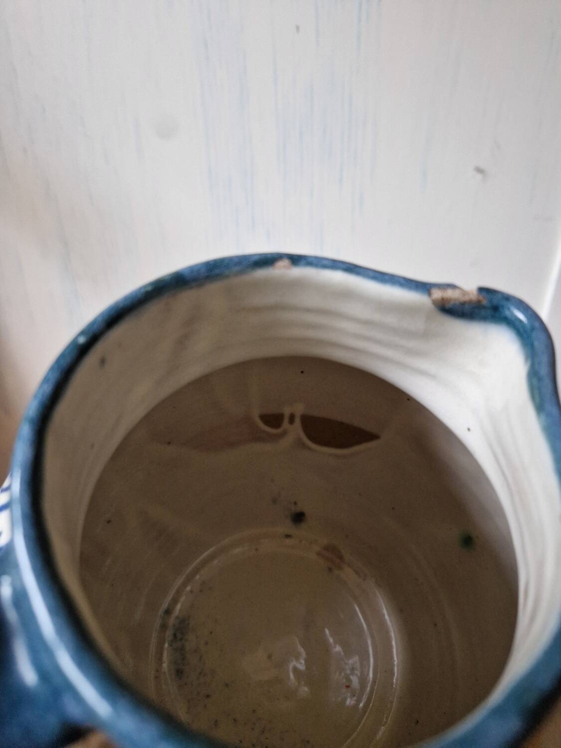 Antique ceramic pitcher jug elchinger fils alsace soufflenheim, art
