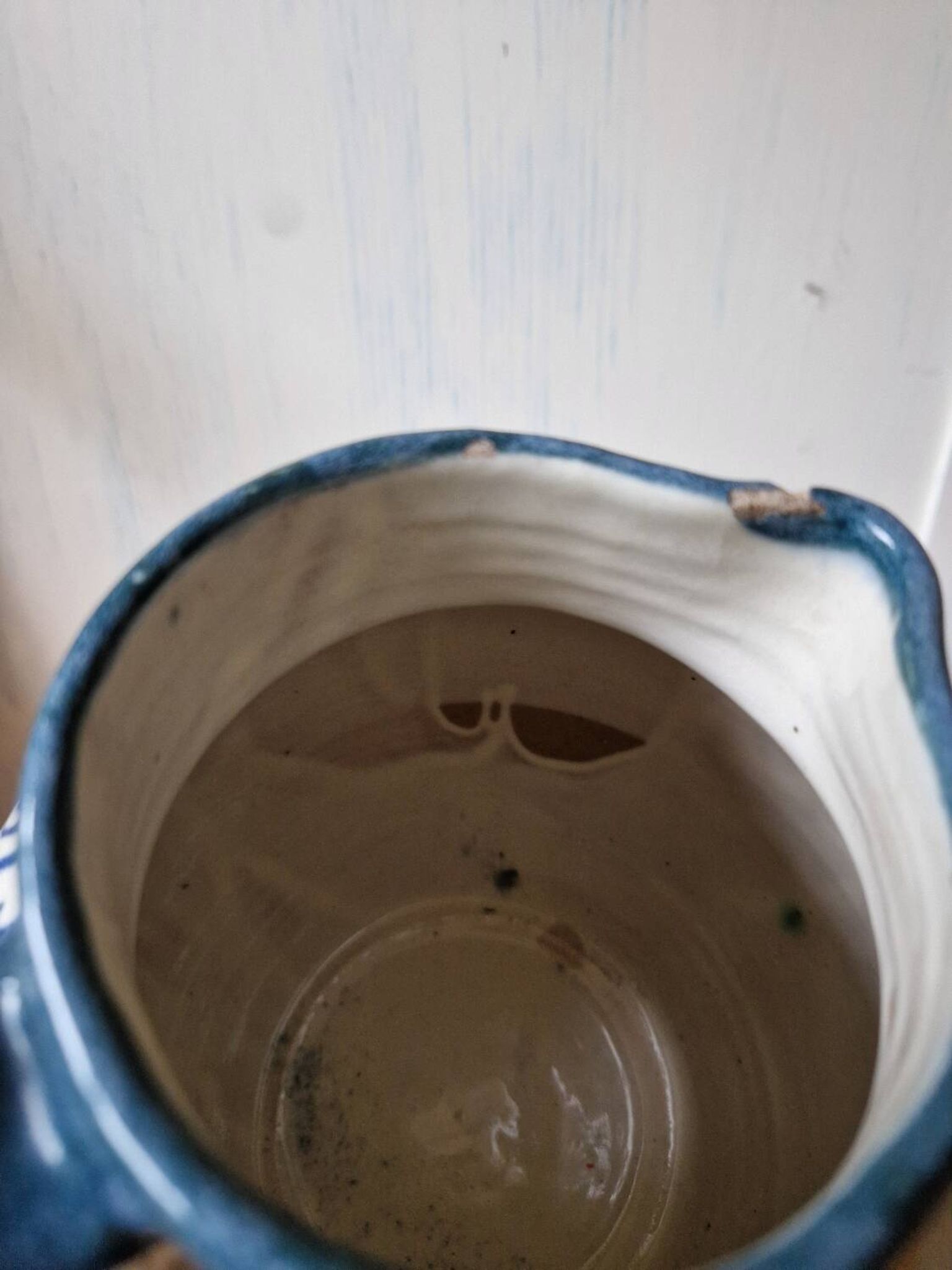 Antique ceramic pitcher jug elchinger fils alsace soufflenheim, art
