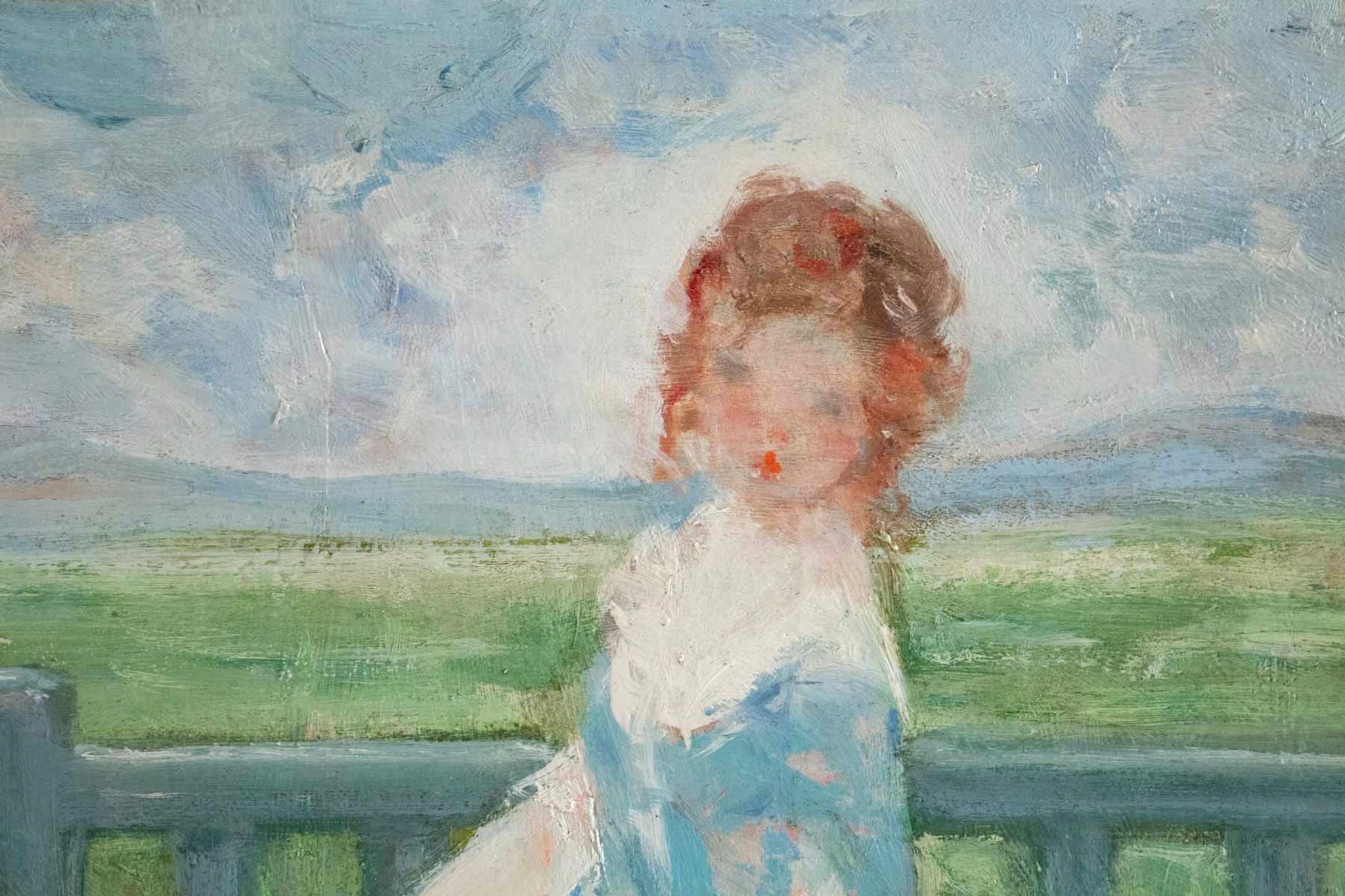 The girl with the blue bodice by Antoine Rodondi