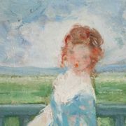 The girl with the blue bodice by Antoine Rodondi